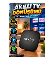 4K UHD Android Medya Oynatıcı – 60 FPS, Wi-Fi ve Ekran Yansıtma Destekli