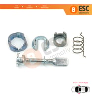 VW Polo 6N1 N2 İçin Ön Kapı Kilidi Tamir Takımı 6N0837223A 58 mm