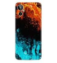 General Mobile GM 23 SE Kılıf Silikon Desen Özel Seri Orange Blue Color 1665