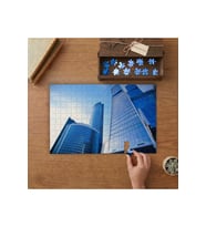Yüksek Binalar - Gökyüzü Tasarımı 240 parça Ahşap Puzzle Ahşap Kutuda MP00953