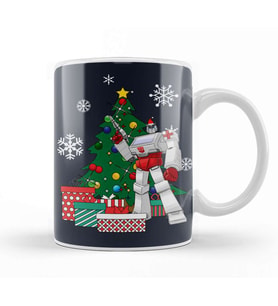 Ratchet Around The Christmas Tree Transformers Kupa Bardak Porselen