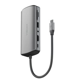 AluHub Max 100W Type-C PD Şarj Destekli 11in1 4K Hub Dönüştürücü - Koyu Gri