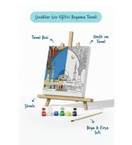Cami Temalı Şövaleli Boya Seti 20x20
