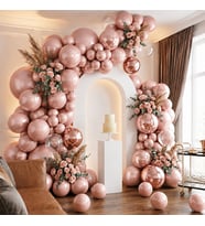 Gül Kurusu Renk Lateks Metalik Balon (30 cm) - 100 Adet