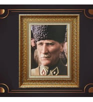 ÖZEL SERİ ALTIN VARAKLI ATATÜRK TABLO S979