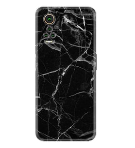 General Mobile GM 21 Pro GM 22 Pro Plus Kılıf Desemli Silikon Fragile Black Mermer 1378