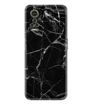 General Mobile GM 21 Pro GM 22 Pro Plus Kılıf Desemli Silikon Fragile Black Mermer 1378