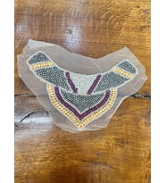 BONCUK İŞLEME GİYİM YAKA APLİKE DİKİŞ AKSESUARI 20X12 CM