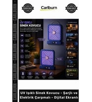 Özel Üretim Sessiz Kamp Tipi UV Işıklı Sinek Kovucu Şarjlı Elektrik Çarpmalı Dijital Ekranlı