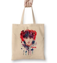 Bts Suga Red & Blue Bez Çanta Uzun Saplı