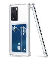 Teknomoda Samsung Galaxy Note 20 ULTRA Kılıf Kartlıklı Anti Şok Korumalı Şeffaf Silikon Şeffaf Açık