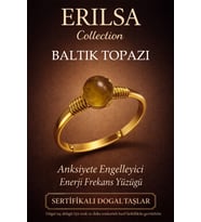 Sertifikalı Anksiyete Engelleyici Enerji Yüzüğü – Baltık Topazı Ayarlamalı Gold Oğlak Başak Burcu (Çok Renkli)