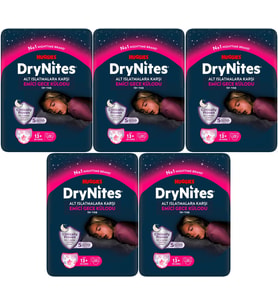 Drynites Emici Gece Külodu/Külot Bez Kız 13+ Yaş (48-60KG) X Large 100 Adet Mega Pk (5PK*20)