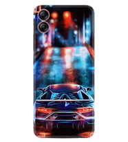 Samsung Galaxy A04E Kılıf Silikon Desen Özel Seri Neon Cars 1724