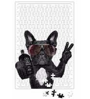 Bulldog Pug Köpek Puzzle 240 Parça Yapboz