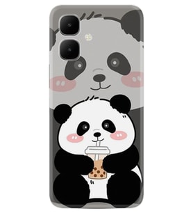 Infinix Smart 10 Kılıf Boutique Baskılı Resimli Milkshake Panda Pcode -058