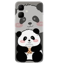 Infinix Smart 10 Kılıf Boutique Baskılı Resimli Milkshake Panda Pcode -058