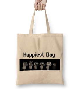 Happiest Day Fnaf Game Bez Çanta Uzun Saplı
