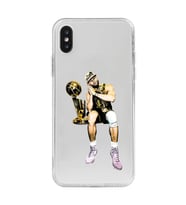 Iphone X ve XS Uyumlu Steph Curry Tasarımlı Şeffaf Telefon Kılıfı