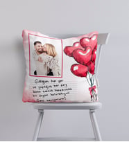 BK Gift Kişiye Özel Kendi El Yazın Mesajlı Fotoğraflı Hediye Kırlent Yastık-5