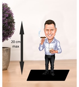 KİŞİYE ÖZEL KARİKATÜR PATRON ADAM BİBLOSU