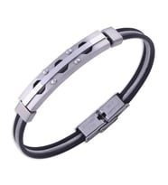 Siyah Çelik Erkek Bileklik CB 5003 NS-04046