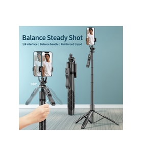 157 cm katlanabilir kablosuz selfie tripod monopod akıllı telefonlar ve kameralar