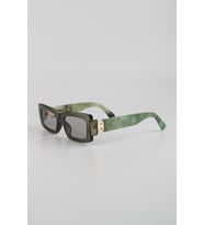 La Viva Yeşil Siyah Mat UV400 Filtre Kadın Güneş Gözlüğü G24LVS3310R03