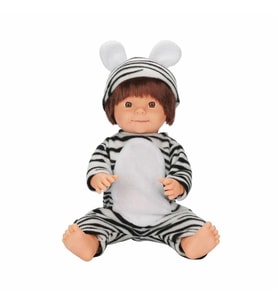 BEBELOU HAYVAN KOSTÜMLÜ BEBEK SET 40CM