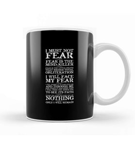 Dune Fear Quotes Kupa Bardak Porselen