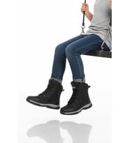 Cool Bej Polarlı Kaymaz Taban Soğuğa Dirençli Unisex Çocuk Bot Felix F (Siyah)