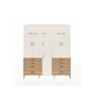 Kronos Dolap 8 Raflı 8 Çekmeceli 3 Askılı 220x59x243 Aytaşı-Aytaşı/Çam