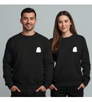 Sevgililer Günü Özel Kombin, 2 Ürün Bisiklet Yaka Sweatshirt (Siyah)