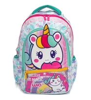 3 Bölmeli Unicorn Okul Sırt Çantası Turkuaz