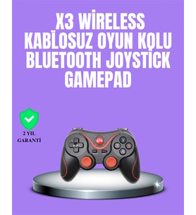 Android Uyumlu Gamepad X3 Game Stick Oyun Kolu Bluetooth Bağlantılı