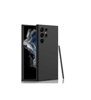 Samsung Galaxy S22 Ultra Uyumlu Kılıf Zore Silikon Kıpta Kapak (Siyah)
