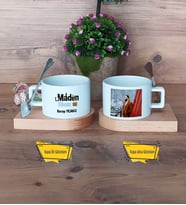 Maden Mühendisi Kupa Bardak Ahşap Altlıklı Kısa Fotoğraflı Mühendisler Günü Hediyesi