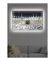 Led Işıklı Kâbe Tablosu (ev,ofis, İşyeri)