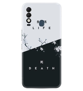 Tecno Spark 8T Kılıf Resimli Desenli Baskılı Silikon Life and Death 1339