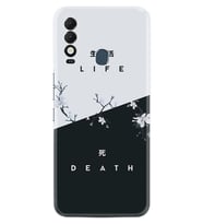 Tecno Spark 8T Kılıf Resimli Desenli Baskılı Silikon Life and Death 1339