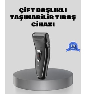 Erkek Tıraş Makinesi Kablosuz Kuru Tıraş Folyo Başlık Yıkanabilir Gövde