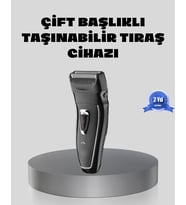 Erkek Tıraş Makinesi Kablosuz Kuru Tıraş Folyo Başlık Yıkanabilir Gövde