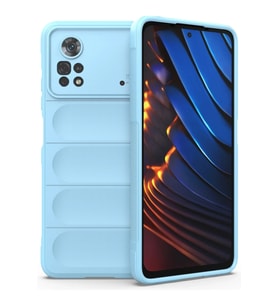 Pilelistore   Xiaomi Poco X4 Pro 5G Kılıf Optimum Silikon - Sky Blue