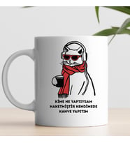 Kedi Baskılı Kupa Bardak