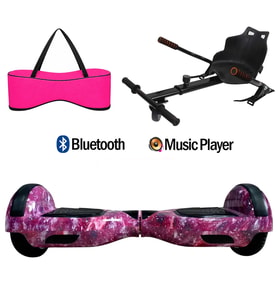 Citymate Elektrikli Kaykay Hoverboard Akıllı Denge 6.5 Inch + HoverKart + Çanta EXTREM PAKET D13