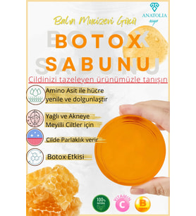 Anatolia Soap Botox Sabun Botoks Ciltteki Lekeleri Giderici Aydınlatıcı Bal Özlü
