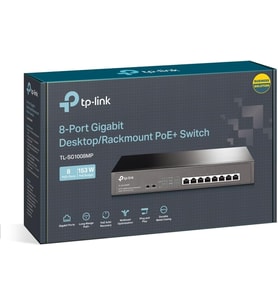 Tp-Link Tl-Sg1008Mp, 8-Port Gigabit Desktop/Rackmount Switch With 8-Port Poe+ (Çok Renkli)