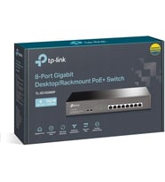 Tp-Link Tl-Sg1008Mp, 8-Port Gigabit Desktop/Rackmount Switch With 8-Port Poe+ (Çok Renkli)