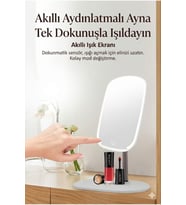 MCG  Dokunmatik led ışıklı makyaj aynası dikdörtgen 3 renk ışık LED MASA AYNASI