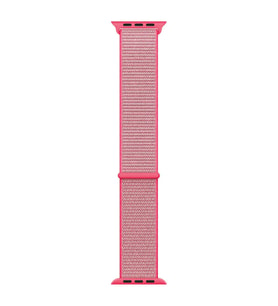 Microsonic Apple Watch Series 8 45mm Hasırlı Kordon Woven Sport Loop Pembe
